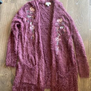 Brand new embroidered cardigan